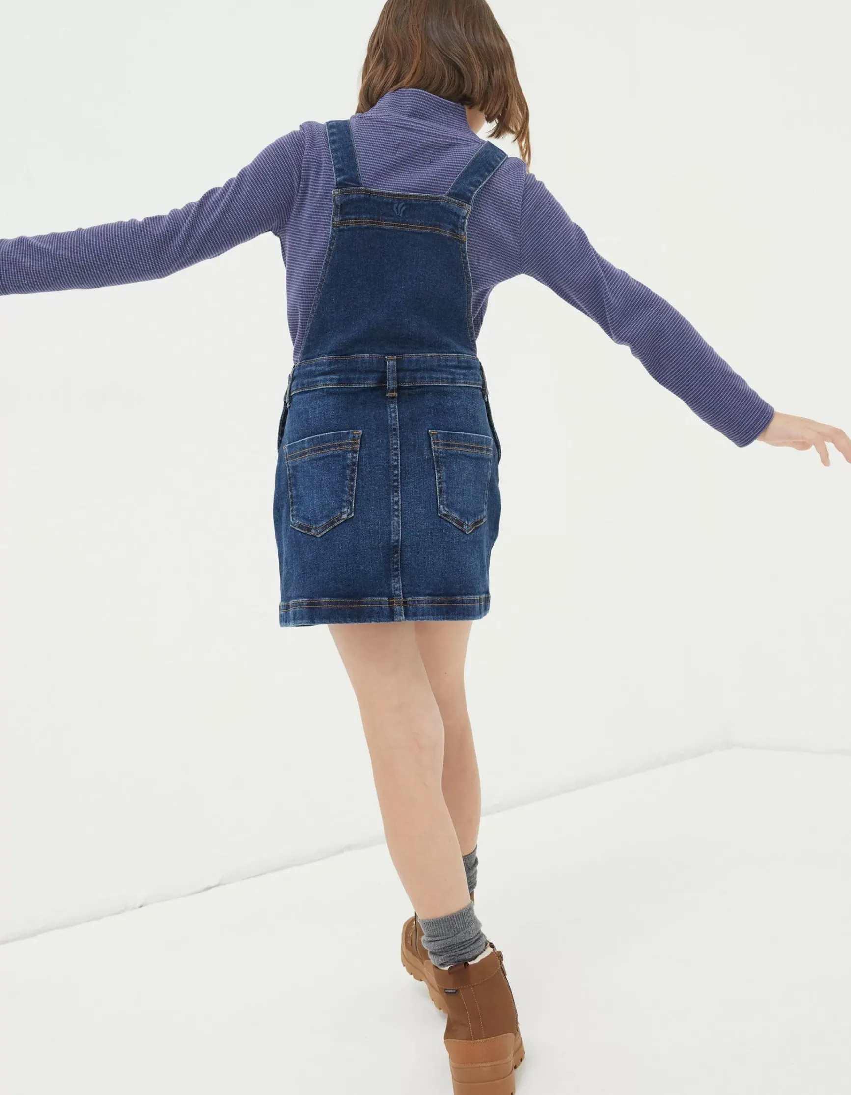 FatFace Denim Pinny|Girls View All