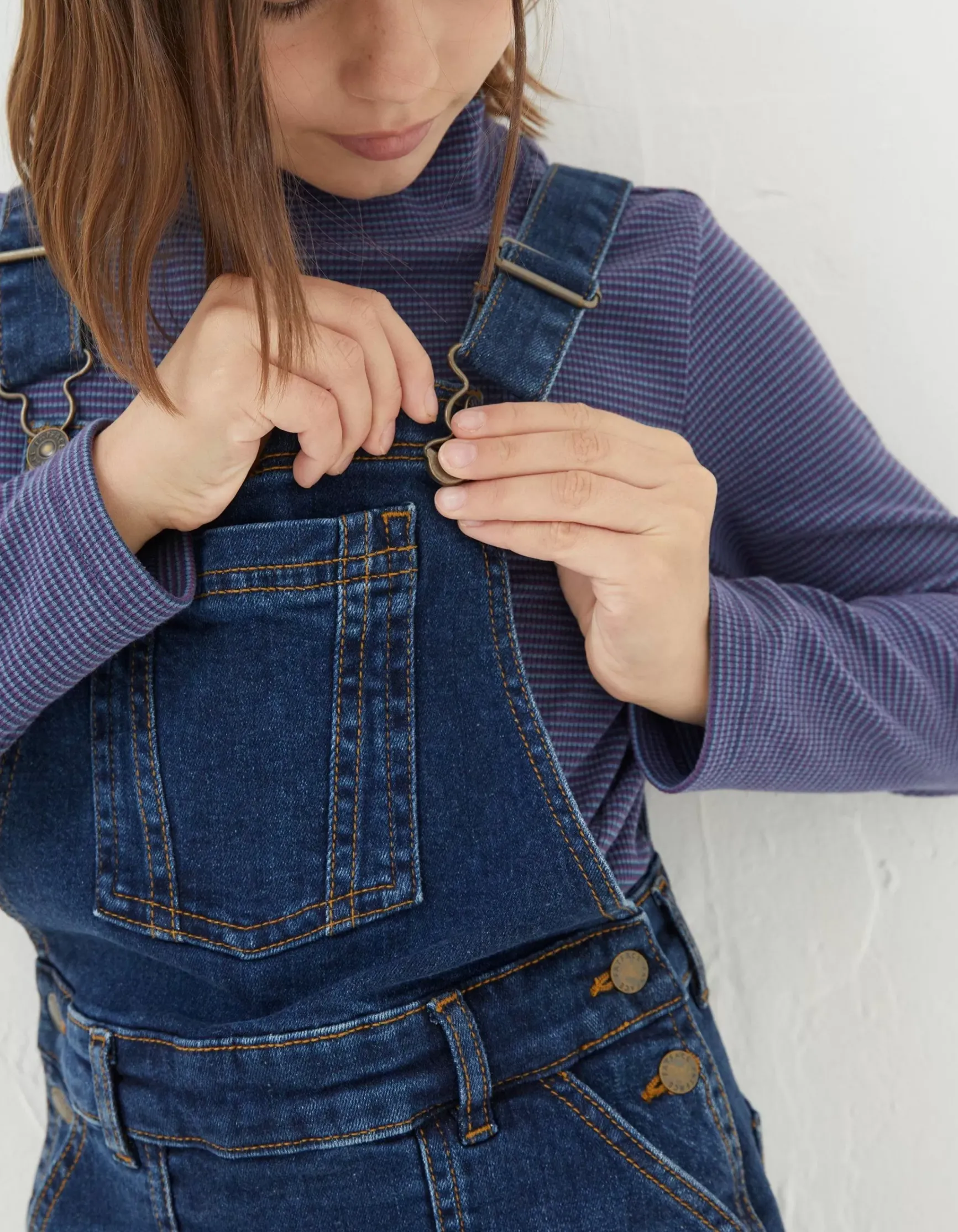 FatFace Denim Pinny|Girls View All