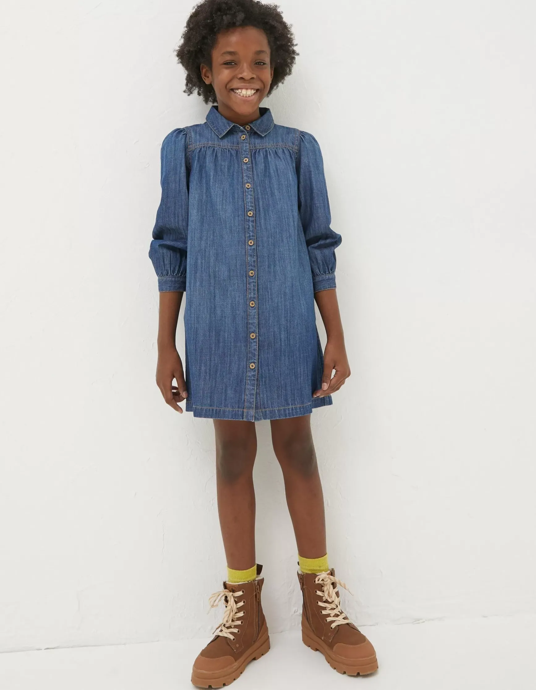 FatFace Denim Shirt Dress|Girls View All