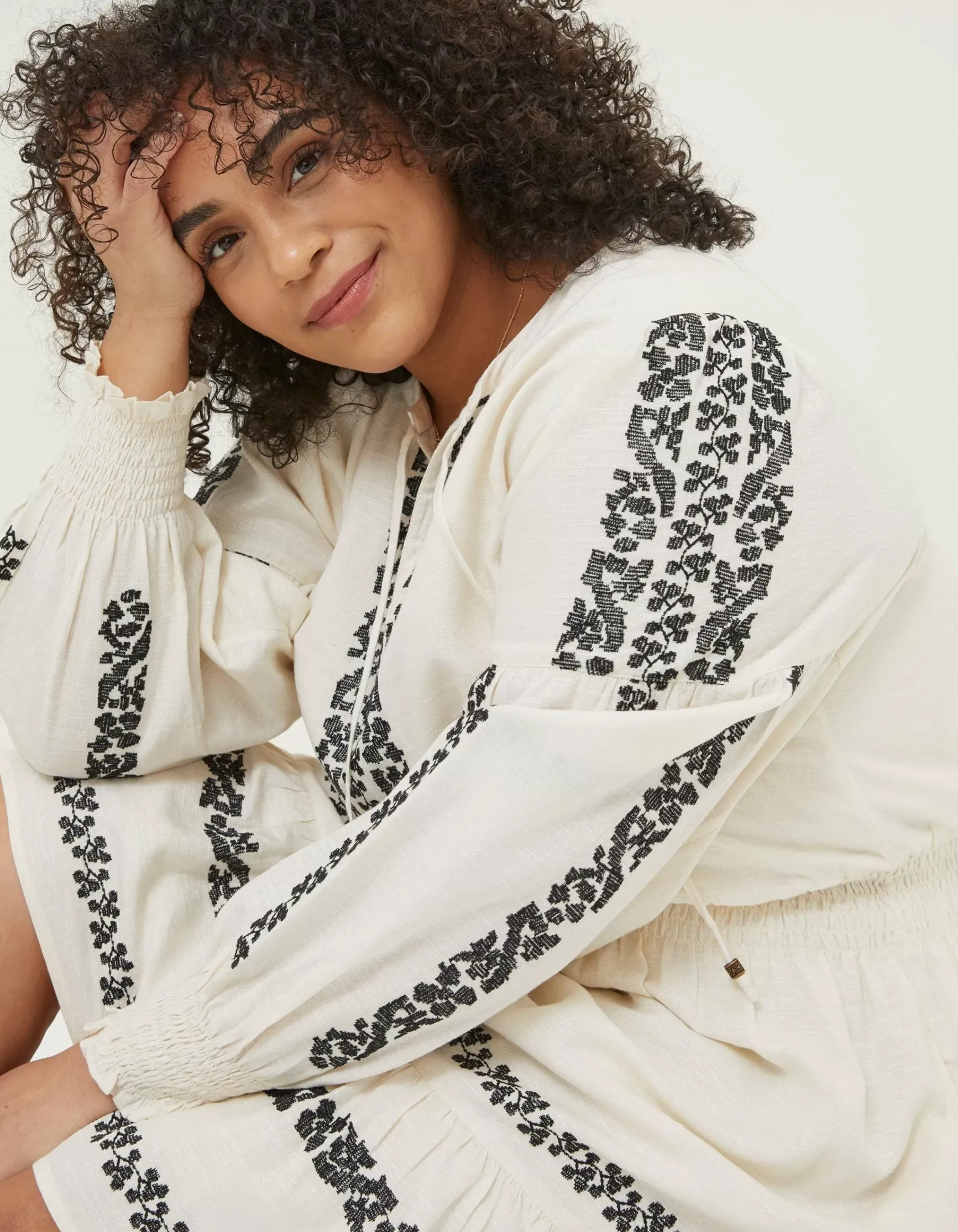 FatFace Devin Embroidered Dress|Women Dresses