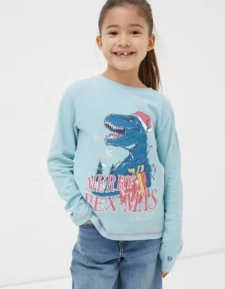 FatFace Dinosaur Graphic T-Shirt|Girls View All