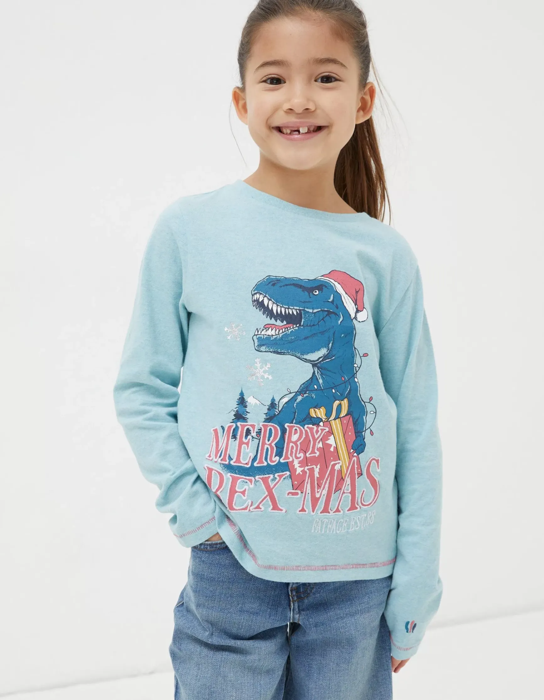 FatFace Dinosaur Graphic T-Shirt|Girls View All