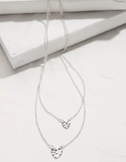 FatFace Double Heart Necklace|Women View All