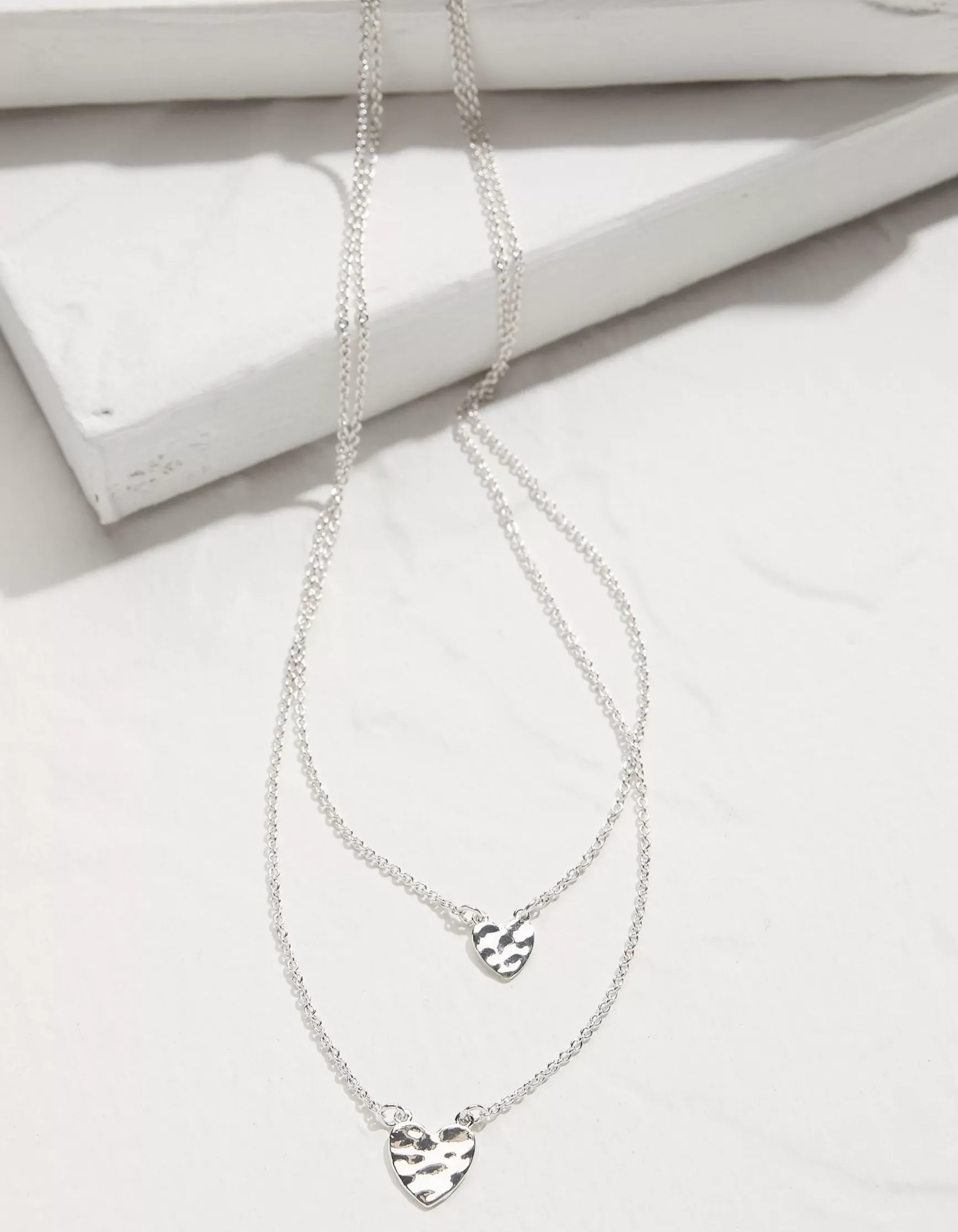 FatFace Double Heart Necklace|Women View All