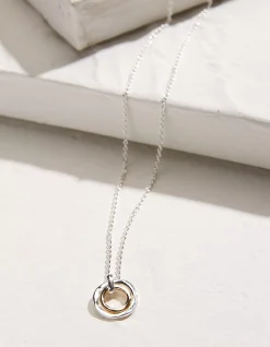 FatFace Double Ring Necklace|Women View All