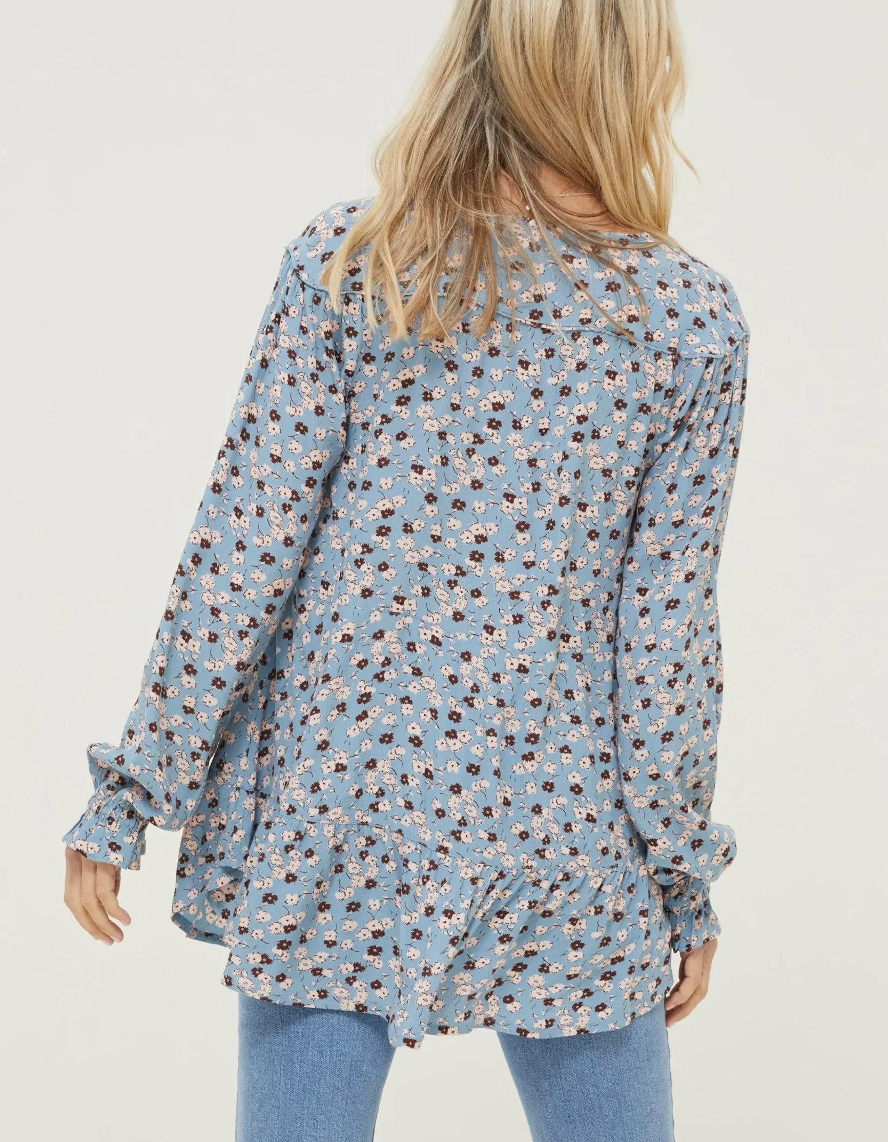 FatFace Dylan Tonal Longline Blouse|Women Shirts & Blouses