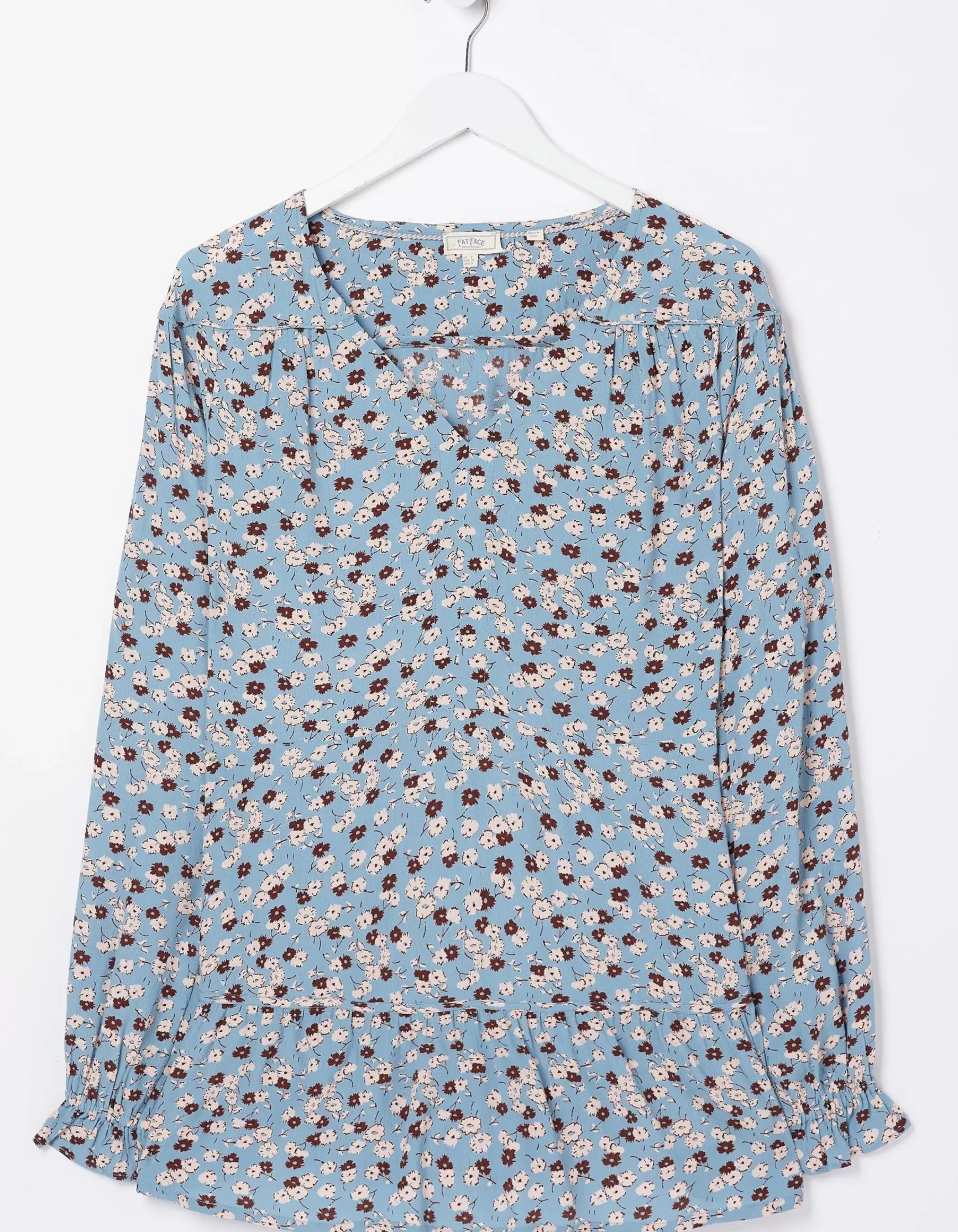 FatFace Dylan Tonal Longline Blouse|Women Shirts & Blouses