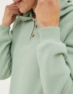 FatFace Edie Textured Overhead Hoodie|Women Sweatshirts & Hoodies