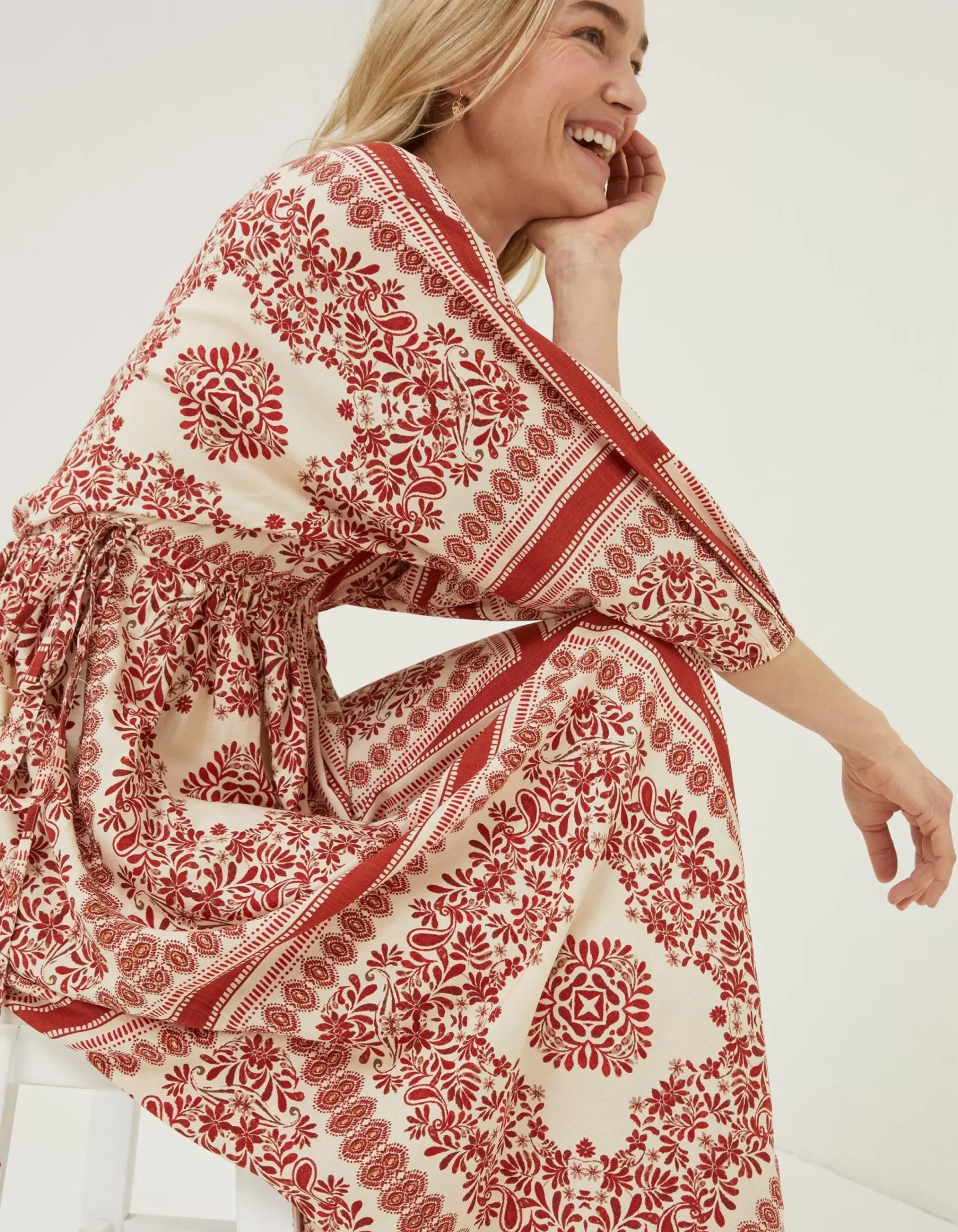FatFace Effie Bandana Midi Dress|Women Dresses