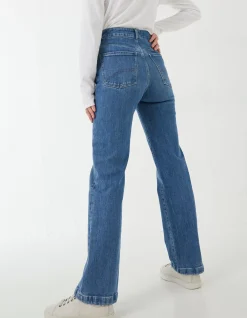 FatFace Elise Wide Leg Comfort Stretch Jeans|Women Jeans & Dungarees