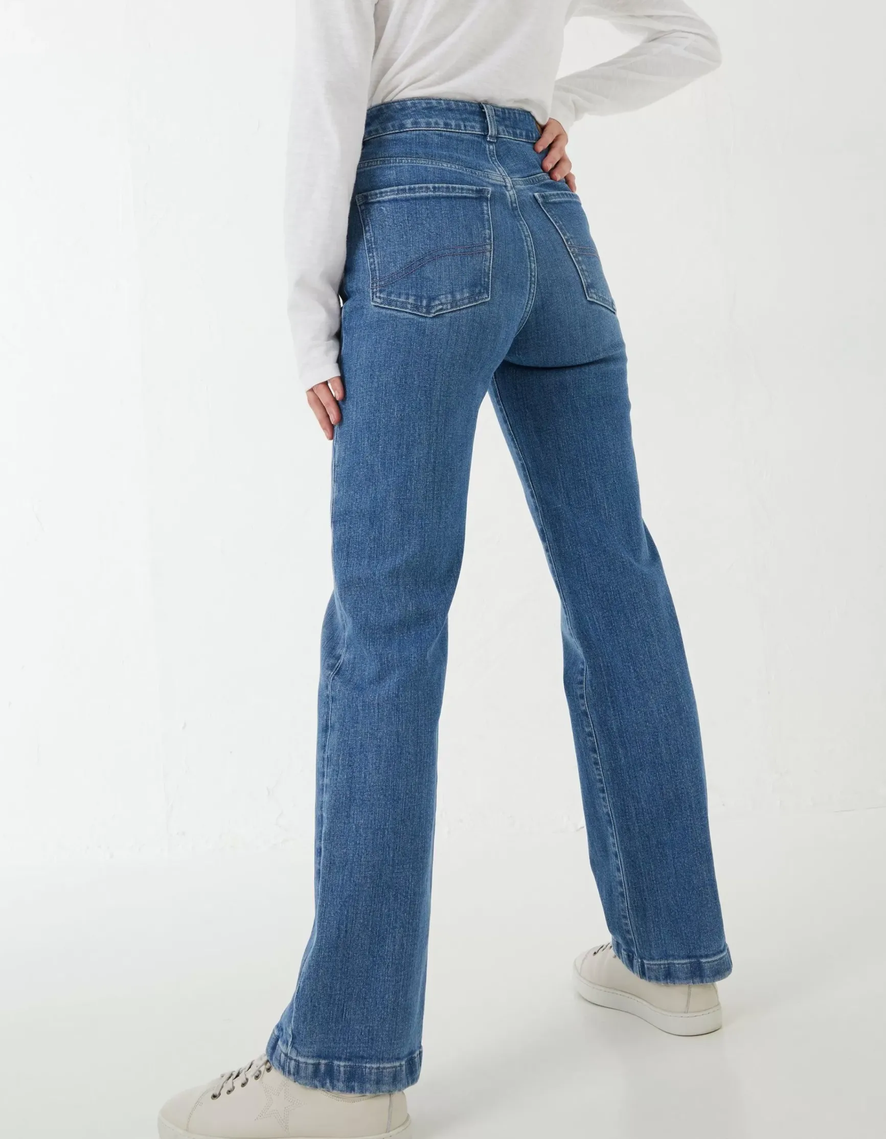 FatFace Elise Wide Leg Comfort Stretch Jeans|Women Jeans & Dungarees