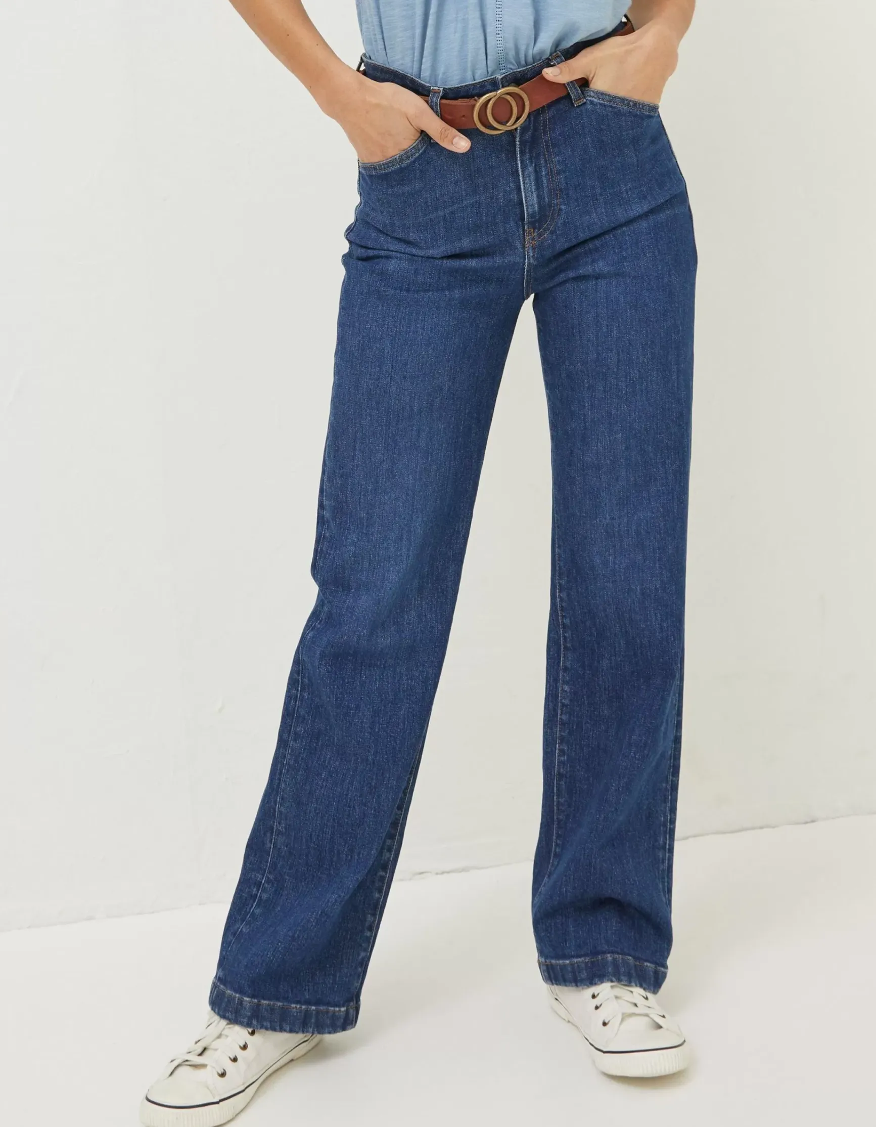FatFace Elise Wide Leg Comfort Stretch Jeans|Women Jeans & Dungarees