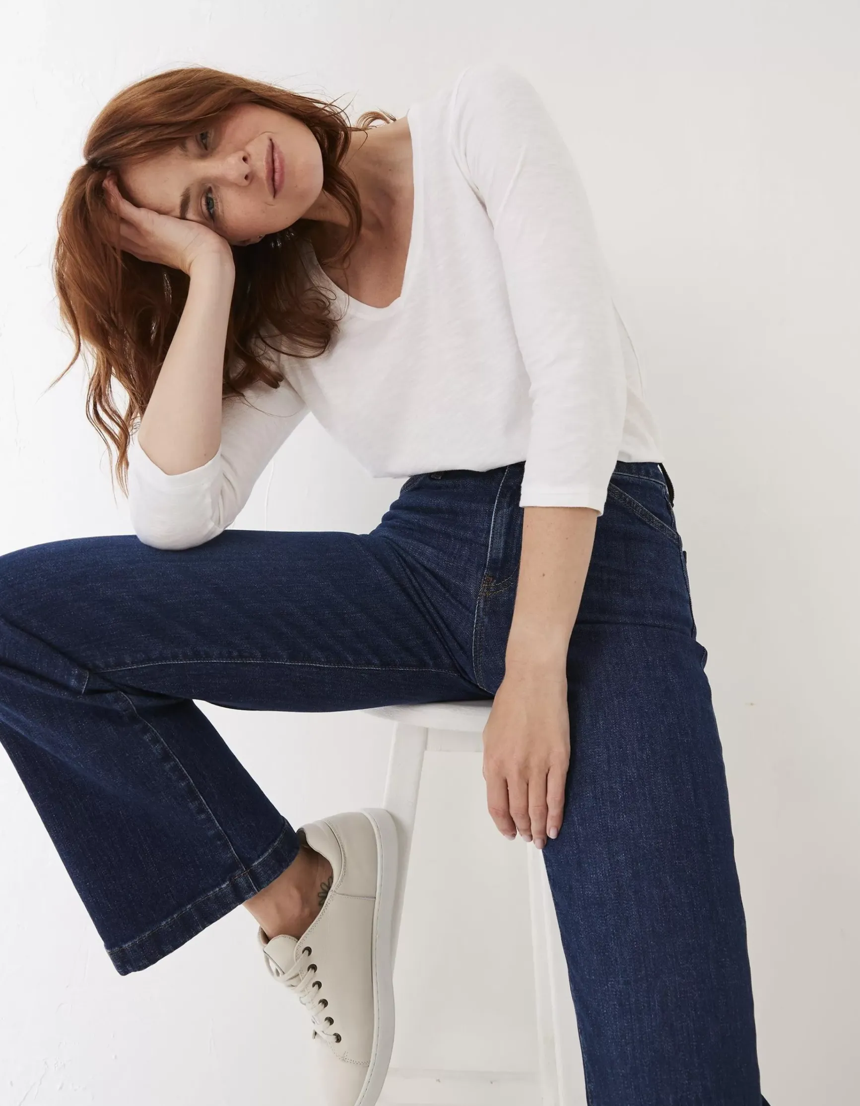 FatFace Elise Wide Leg Comfort Stretch Jeans|Women Jeans & Dungarees