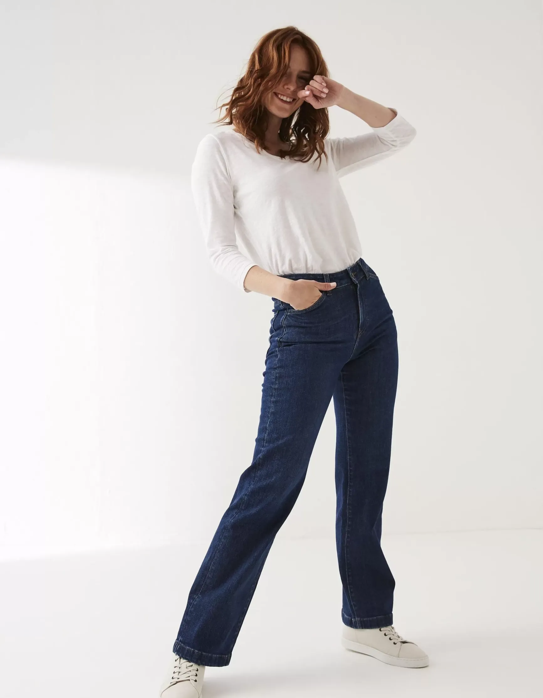 FatFace Elise Wide Leg Comfort Stretch Jeans|Women Jeans & Dungarees