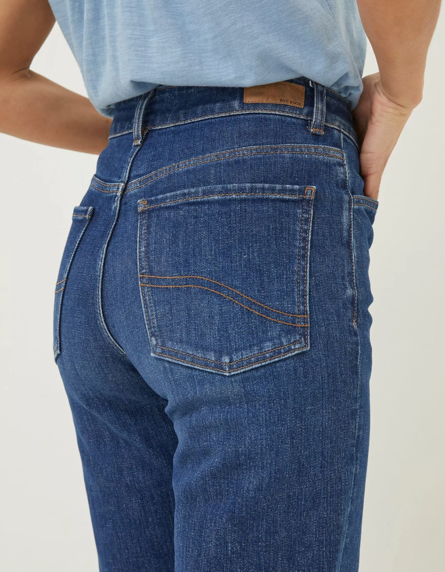 FatFace Elise Wide Leg Comfort Stretch Jeans|Women Jeans & Dungarees