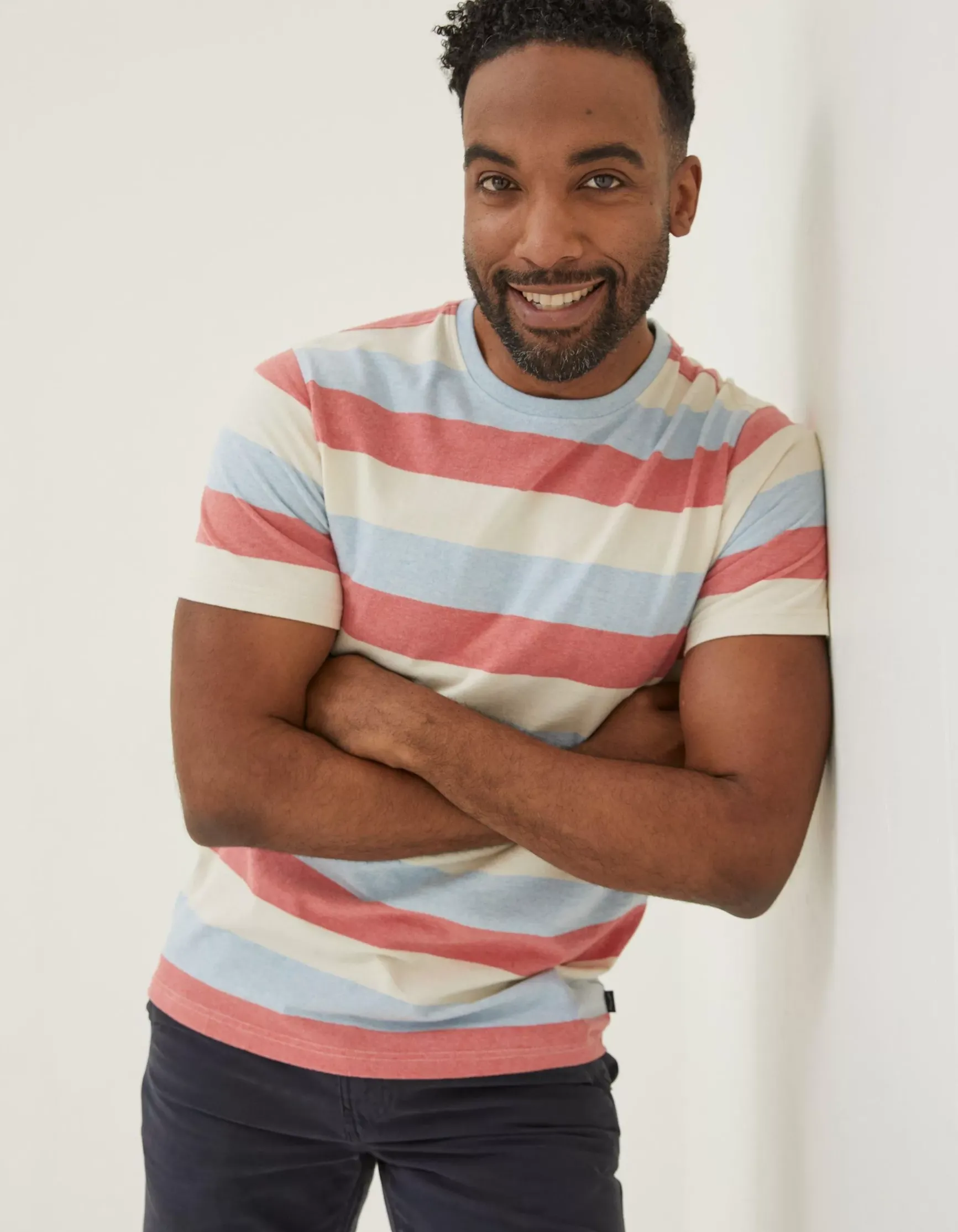 FatFace Ellbridge Stripe T-Shirt|Men T-Shirts