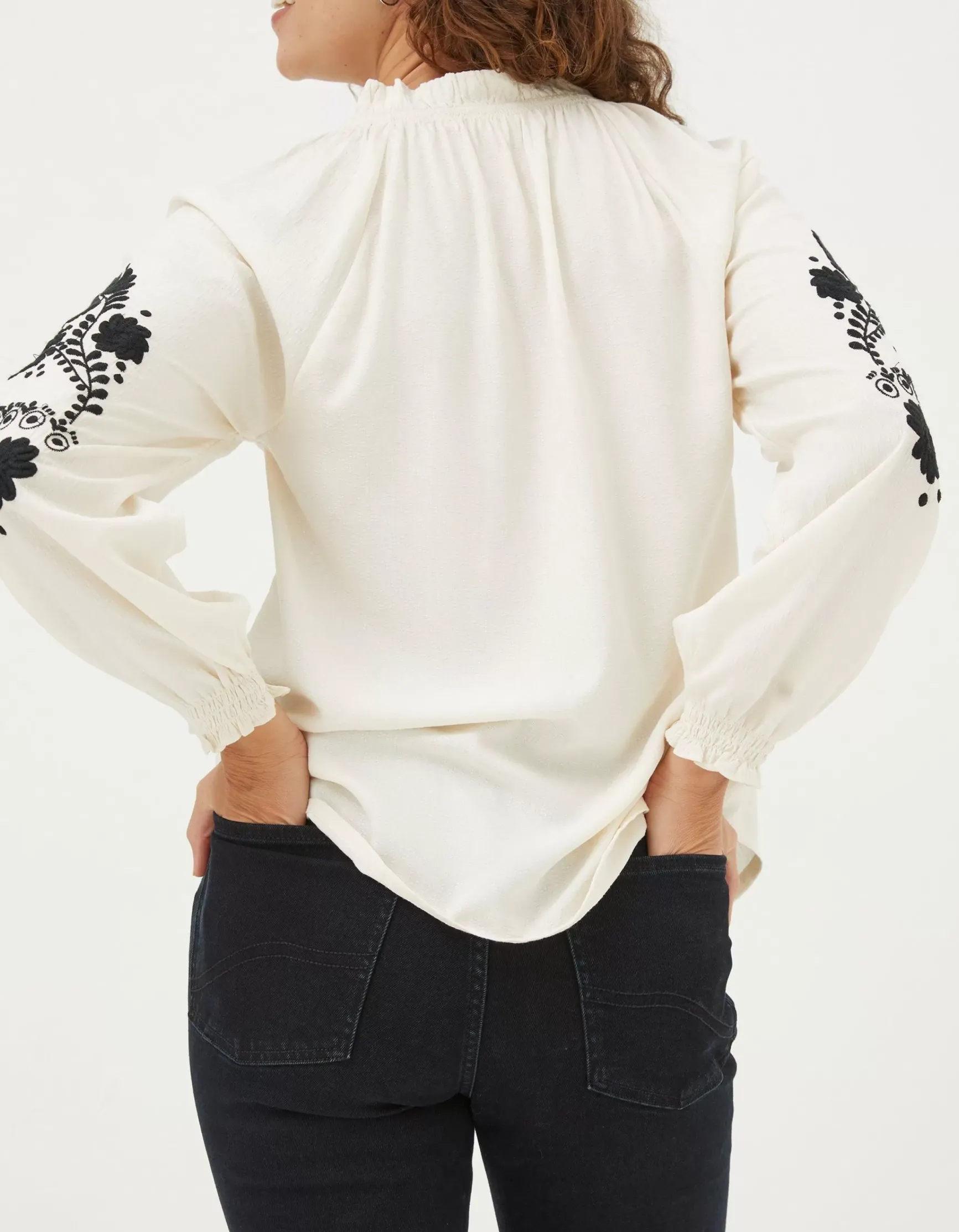 FatFace Ellen Embroidered Blouse|Women Shirts & Blouses