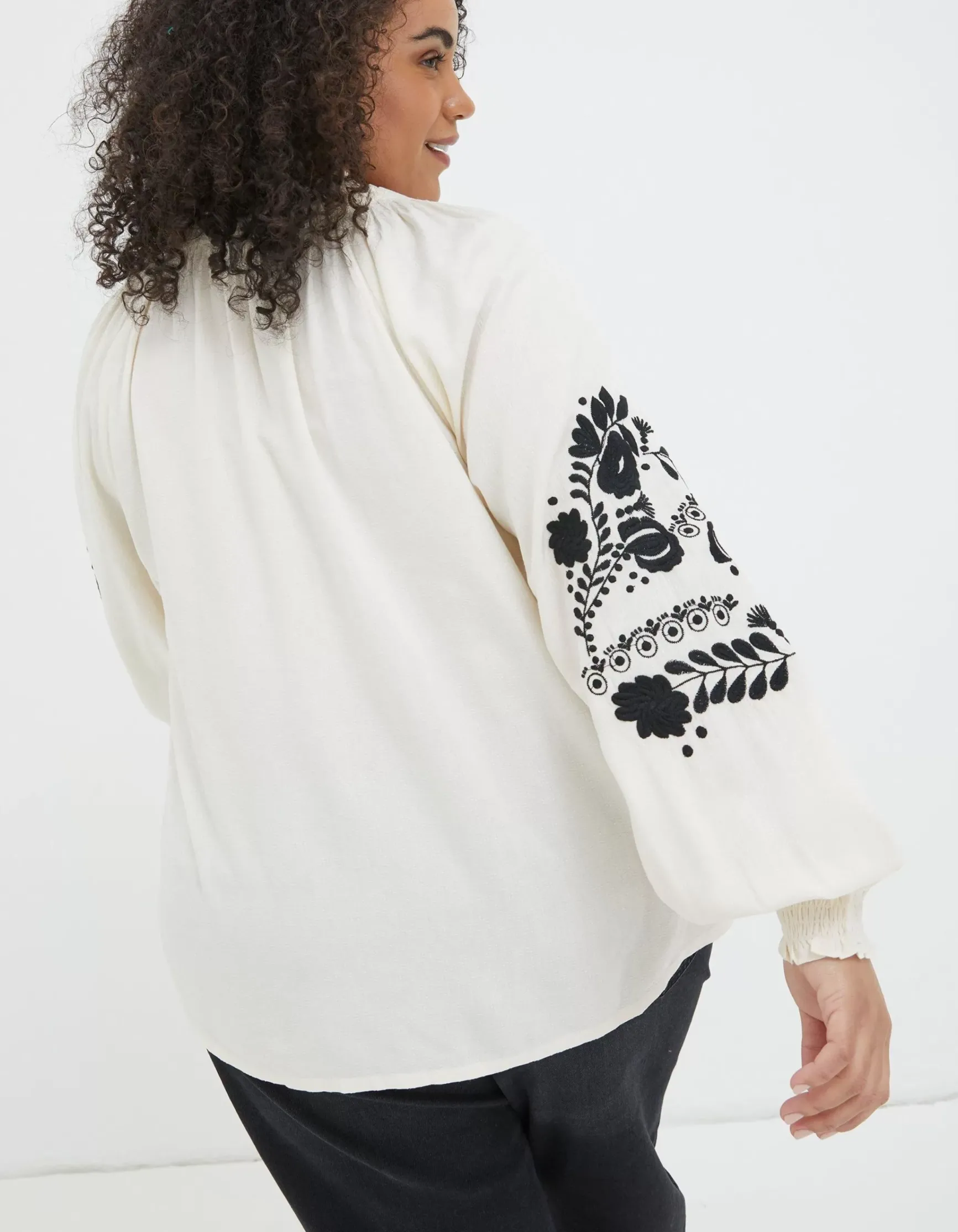 FatFace Ellen Embroidered Blouse|Women Shirts & Blouses