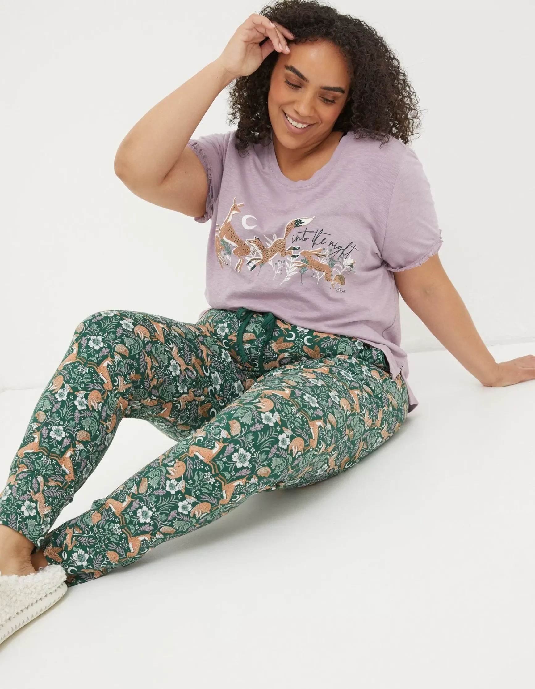 FatFace Ellie Lino Fox Legging|Women Nightwear & Loungewear