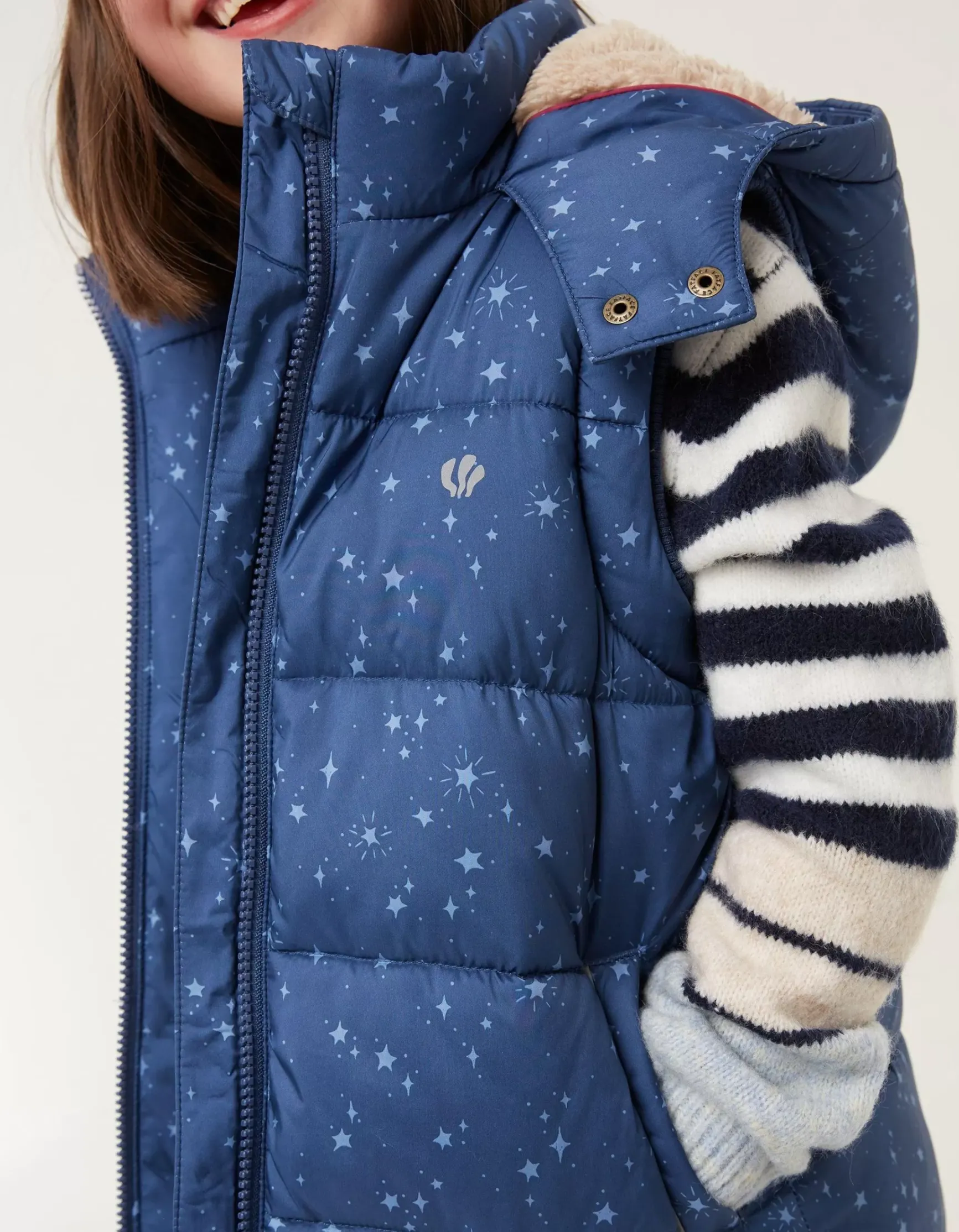 FatFace Ellie Printed Gilet|Girls View All