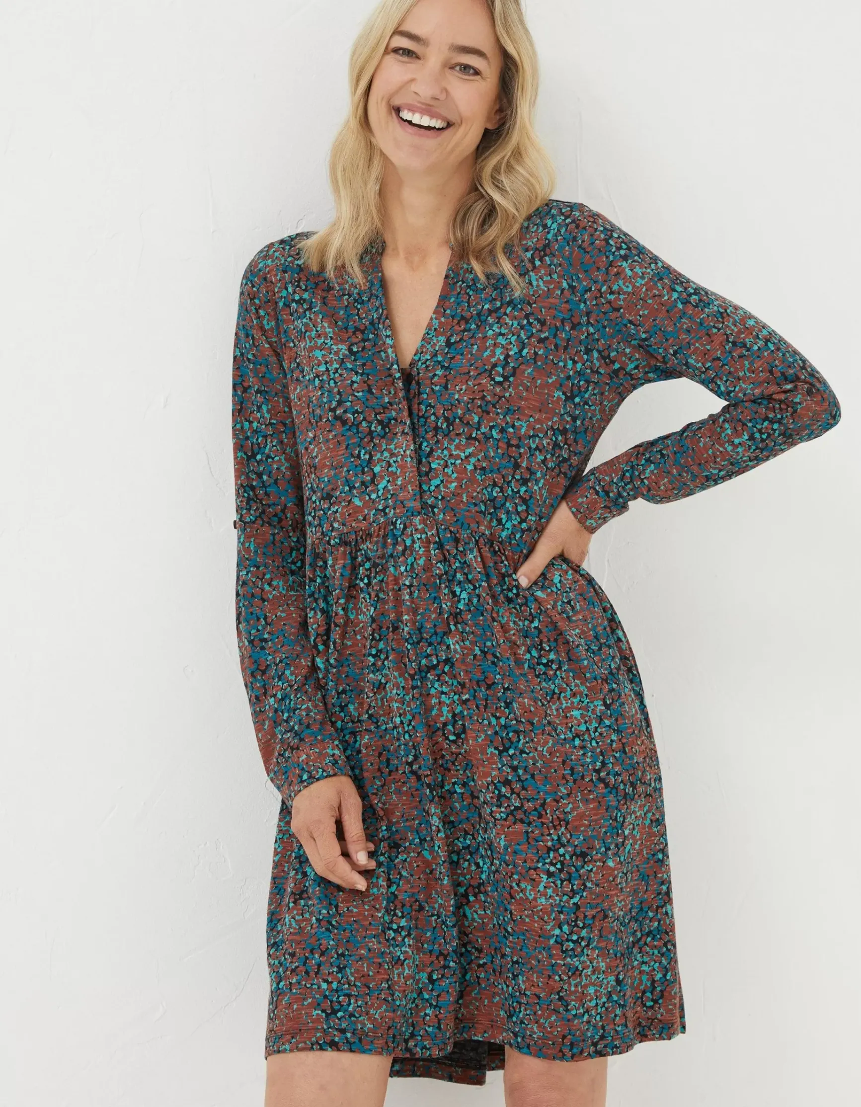 FatFace Elsie Textured Jersey Dress|Women View All