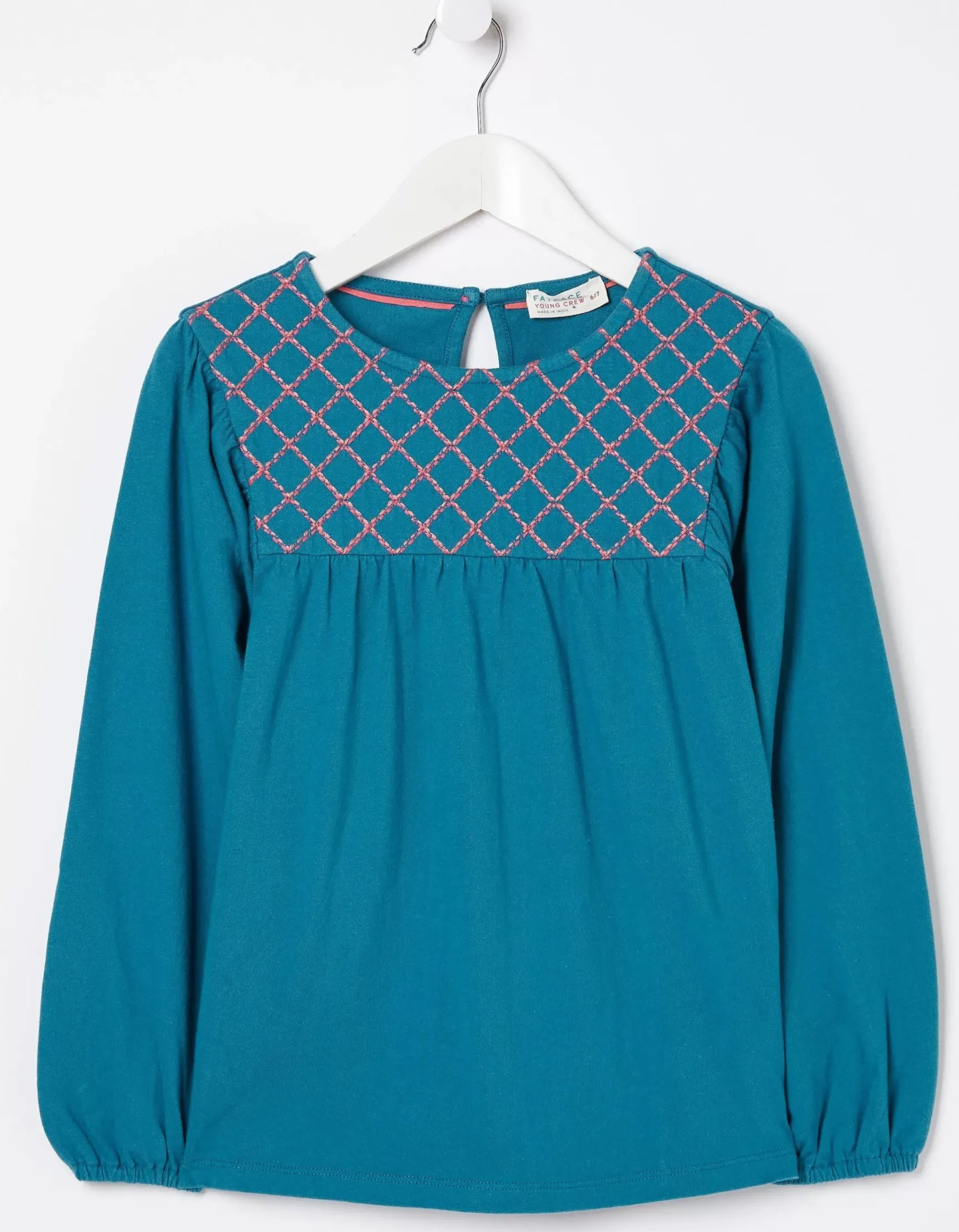 FatFace Embroidered Jersey Top|Girls View All