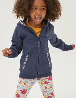 FatFace Embroidered Zip Through Hoodie|Girls View All