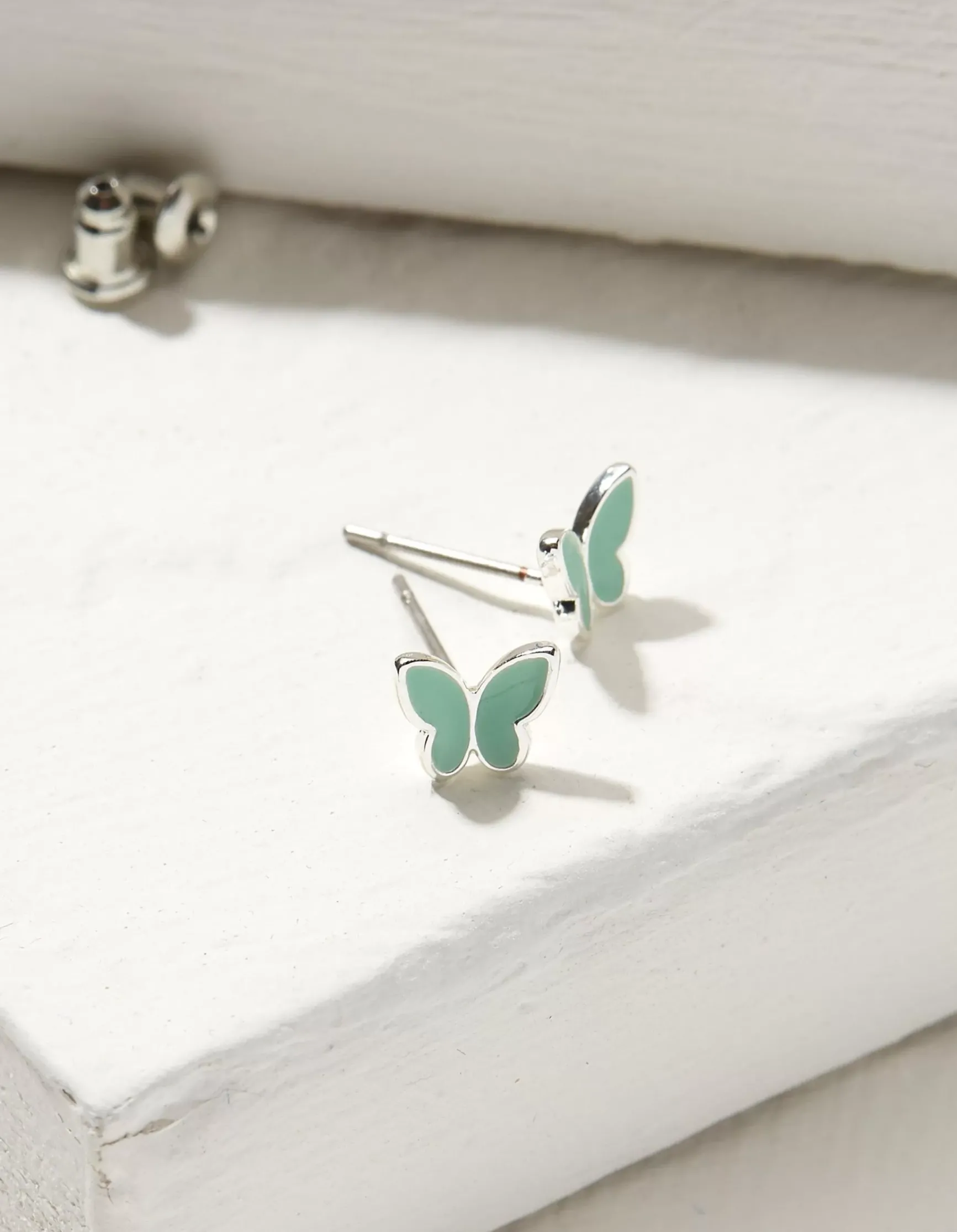 FatFace Enamel Butterfly Studs|Women View All