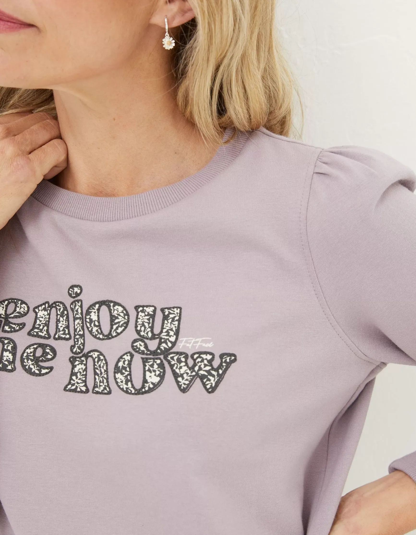 FatFace Enjoy The Now Sweatshirt|Women Sweatshirts & Hoodies