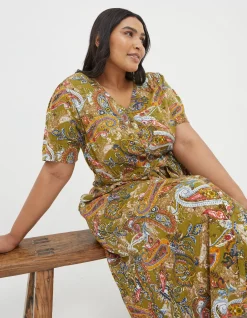 FatFace Estelle Paisley Midi Tea Dress|Women View All