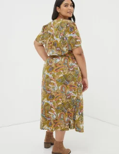 FatFace Estelle Paisley Midi Tea Dress|Women View All