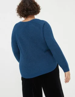 FatFace Estelle V Neck Sparkle Jumper|Women View All