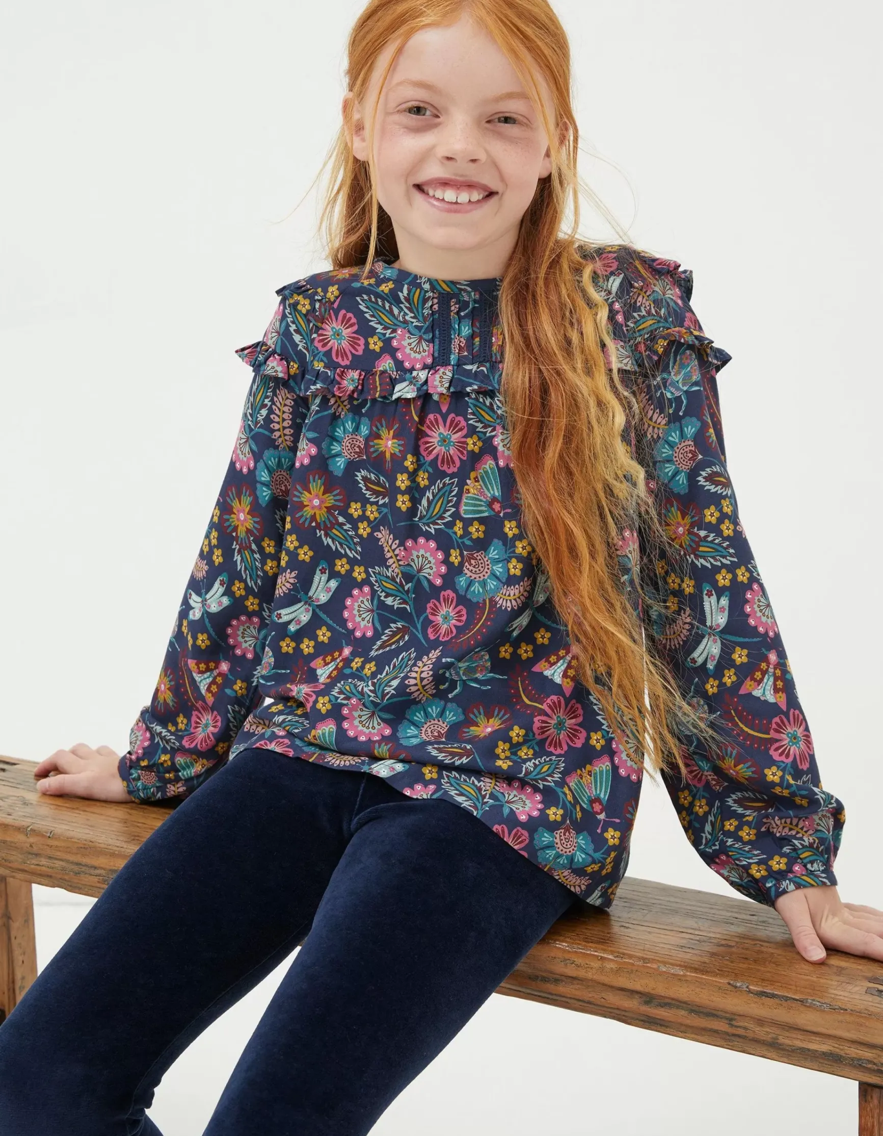 FatFace Eva Garden Floral Blouse|Girls View All