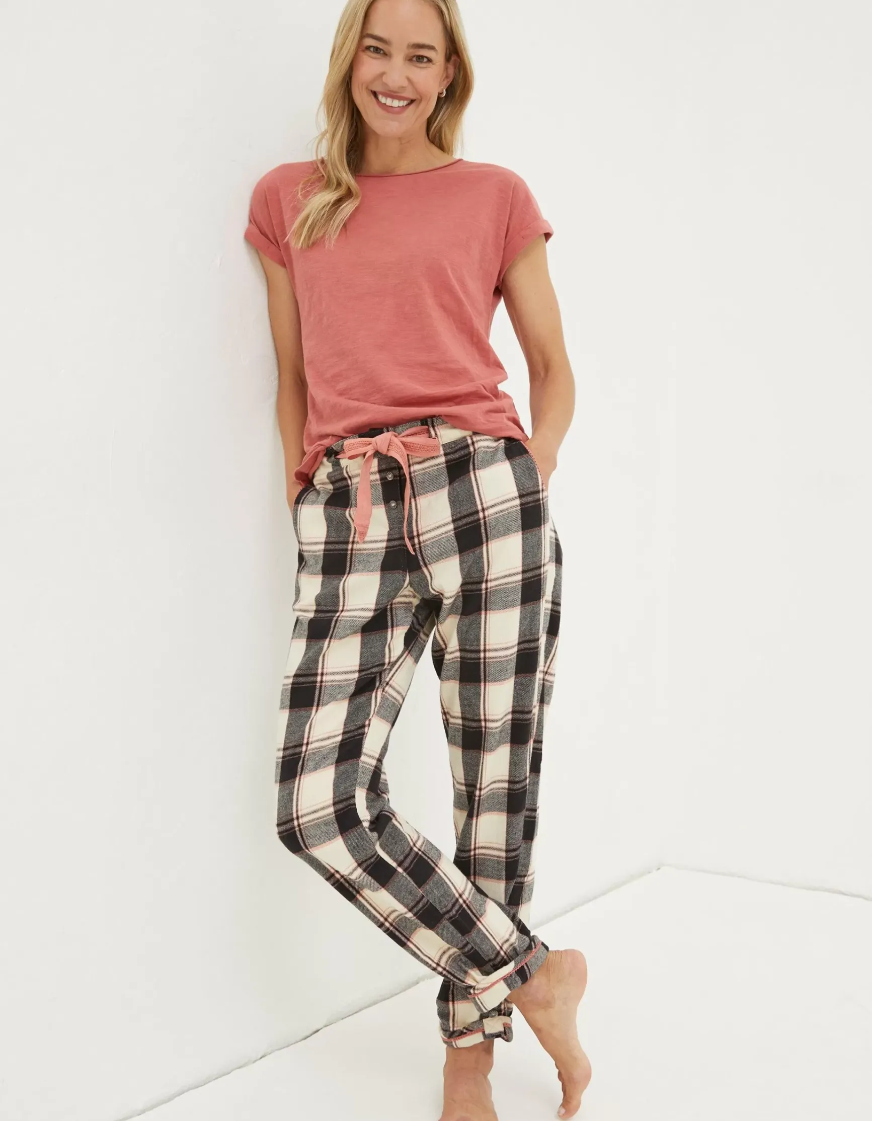 FatFace Eva Large Check Pyjama|Women Nightwear & Loungewear