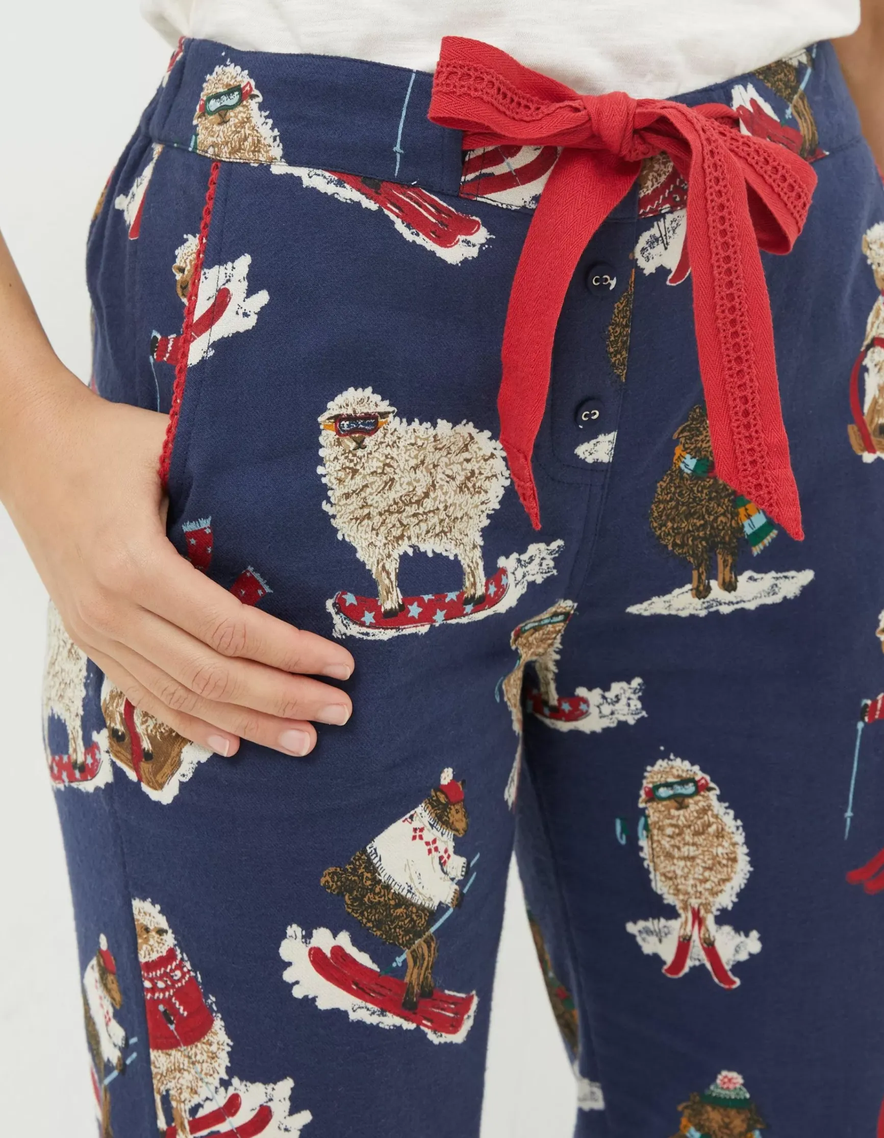 FatFace Eva Stevie Sheep Pyjama Bottoms|Women View All