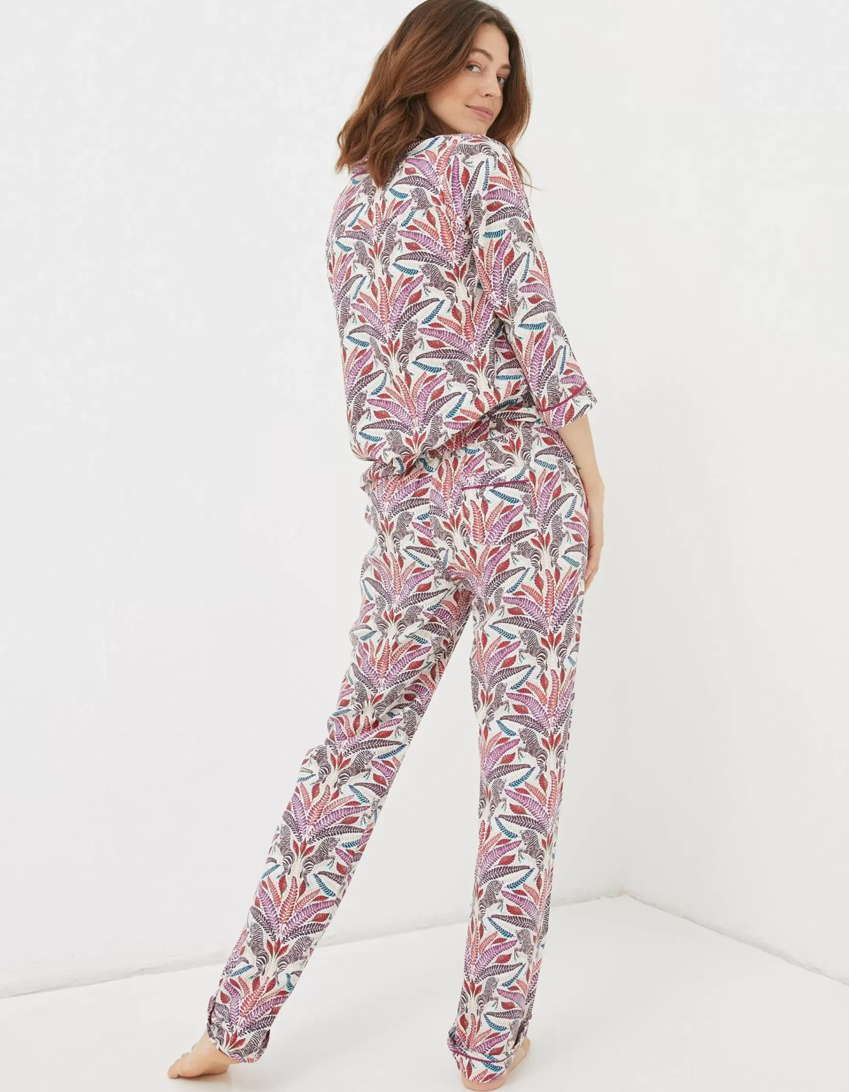 FatFace Eva Zebra Pyjama Bottoms|Women View All