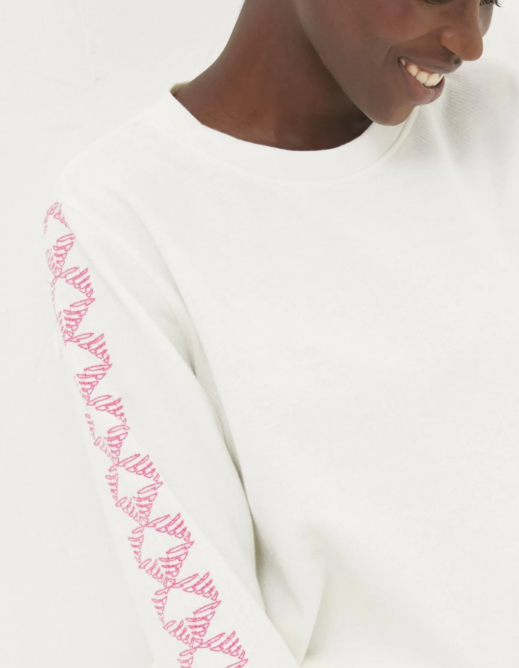 FatFace Eve Embroidered Sleeve Top|Women View All