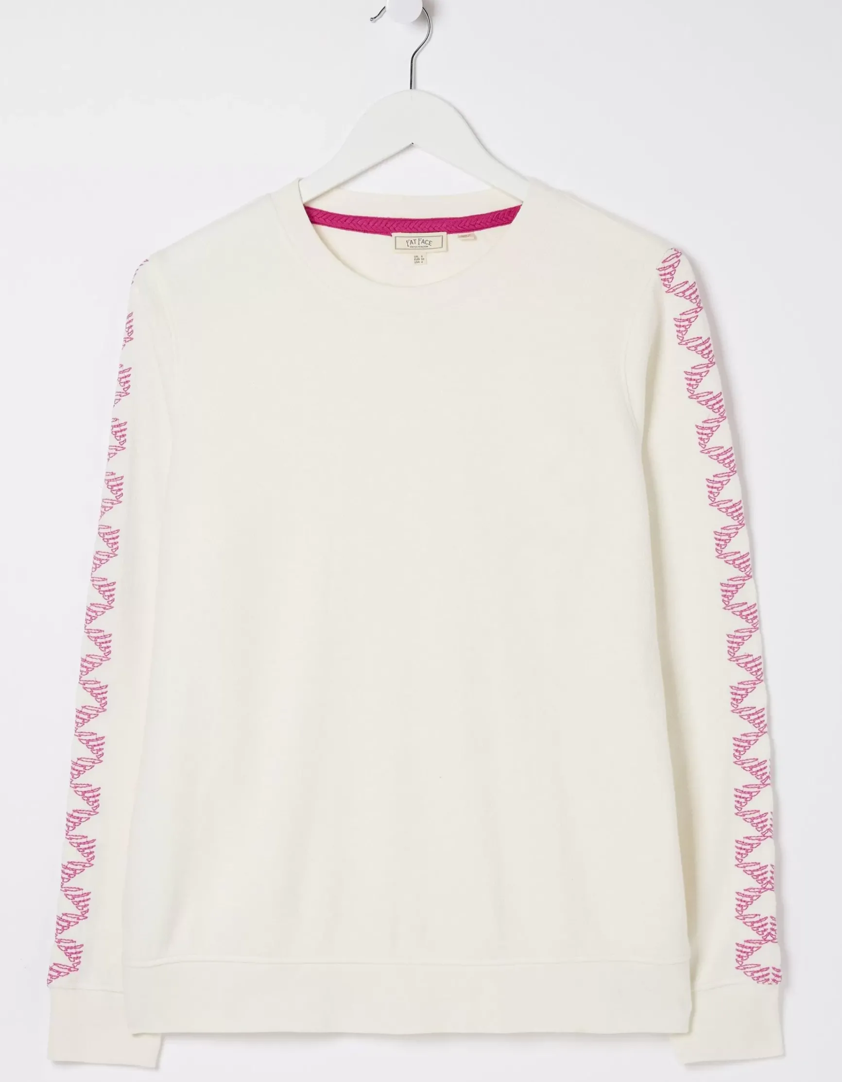 FatFace Eve Embroidered Sleeve Top|Women View All