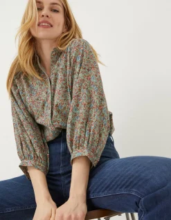FatFace Evelyn Craft Floral Blouse|Women Shirts & Blouses