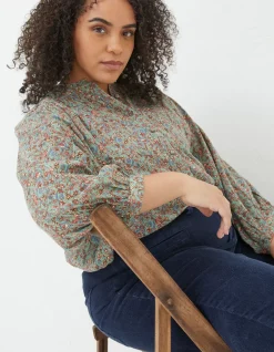 FatFace Evelyn Craft Floral Blouse|Women Shirts & Blouses