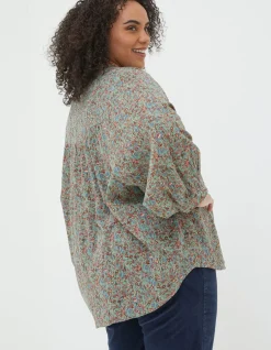 FatFace Evelyn Craft Floral Blouse|Women Shirts & Blouses