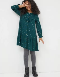FatFace Evie Foil Star Dress|Girls View All