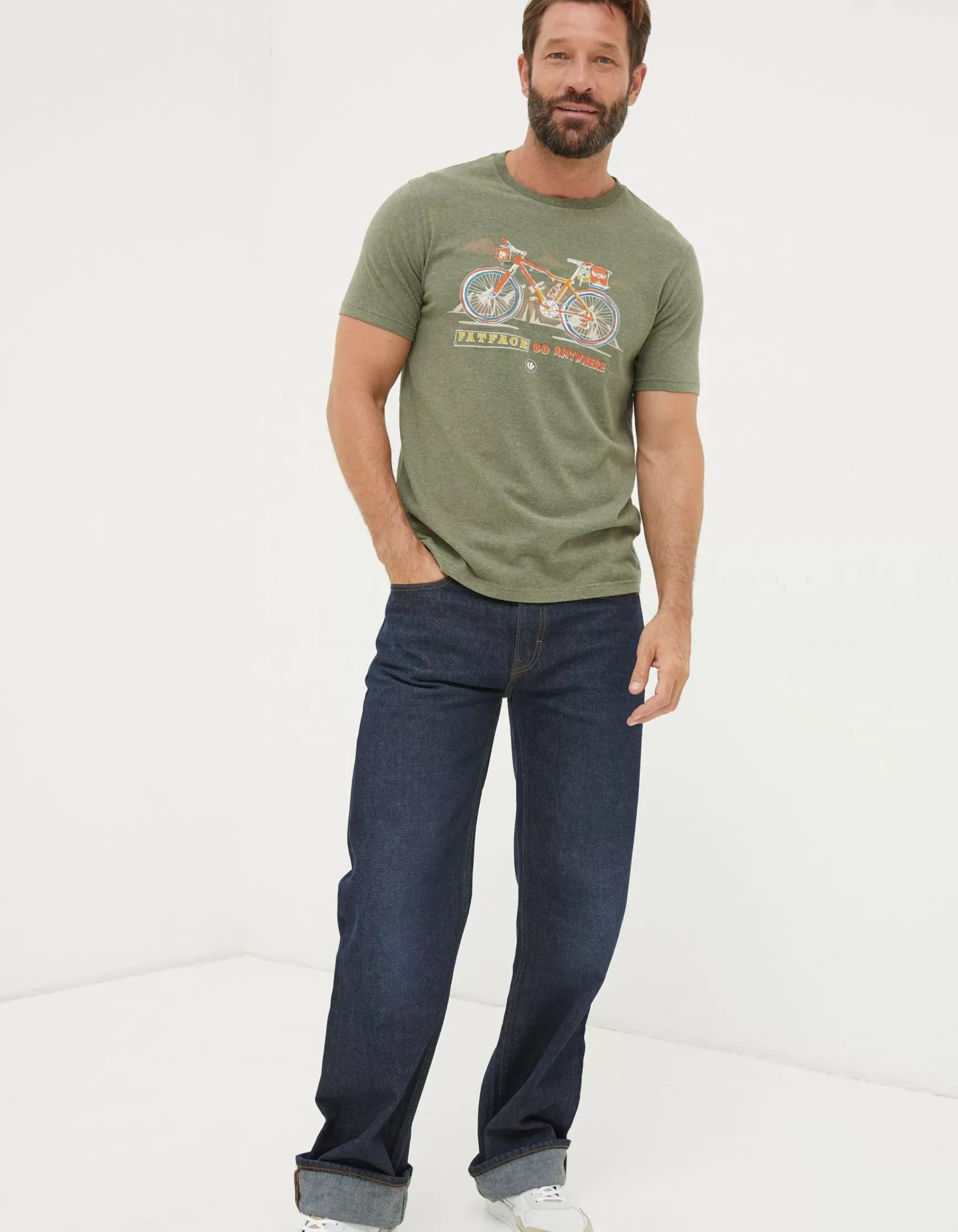 FatFace Explore Outdoors Bike T-Shirt|Men View All
