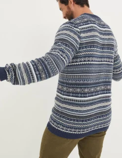 FatFace Fairisle Crew Jumper|Men Knitwear