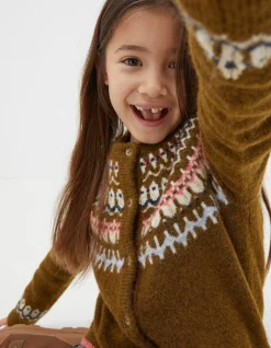 FatFace Fairisle Detail Cardigan|Girls View All
