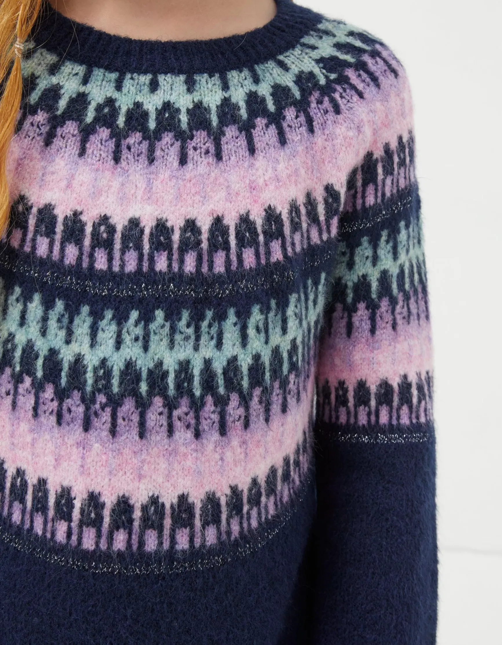 FatFace Fairisle Jumper Dress|Girls View All