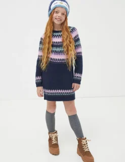 FatFace Fairisle Jumper Dress|Girls View All