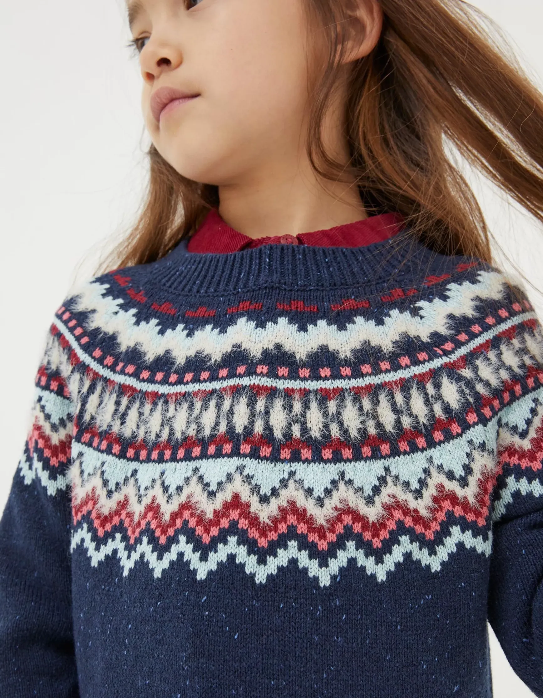 FatFace Fairisle Knitted Crew Neck Jumper|Girls View All