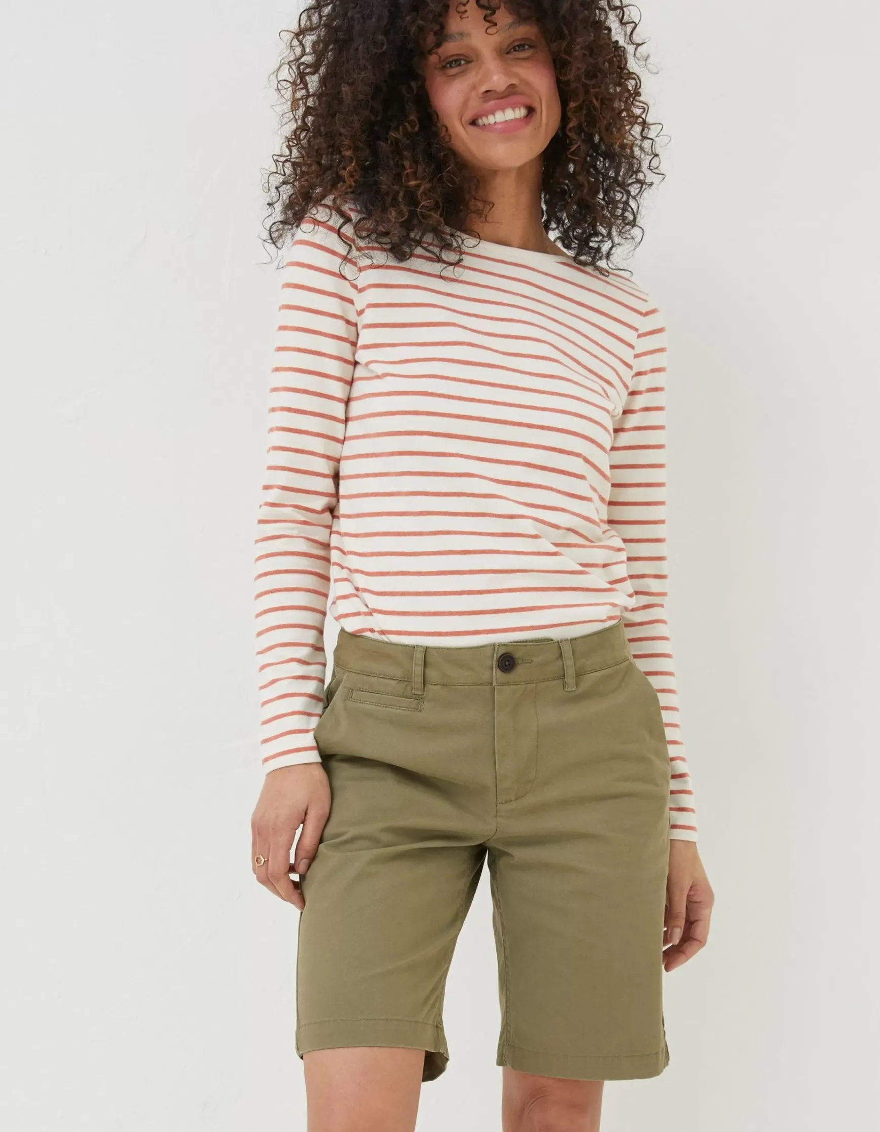 FatFace Falmouth Bermuda Chino Shorts|Women Shorts
