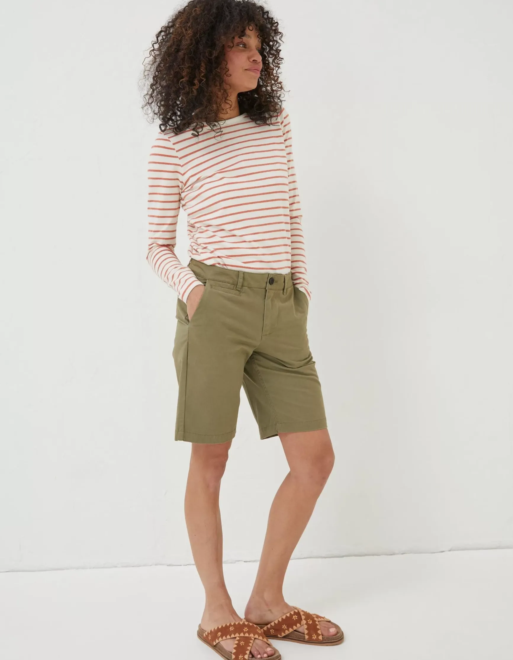 FatFace Falmouth Bermuda Chino Shorts|Women Shorts